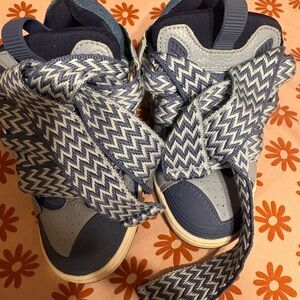 Lanvin Kids' High-Top Sneakers - Navy and Gray